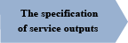 Specification of service outputs